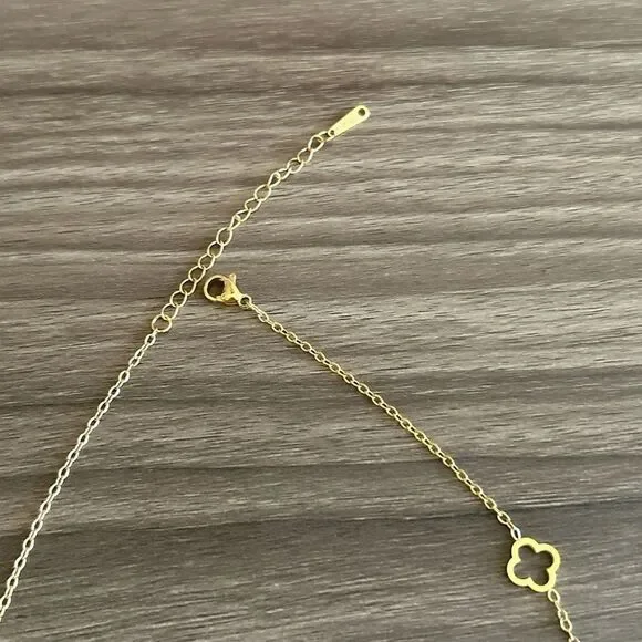 Flower Necklace Q354 - Picture 6 of 7